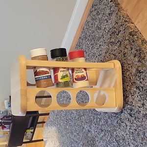 Wooden spice rack